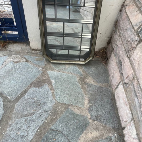 Frame used with opening door and mirror