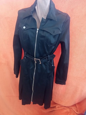 Водоустойчиво черно палто If Ganas като ново, размер L