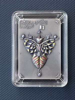 Silver limited edition bar 2 oz new, pastel circus series