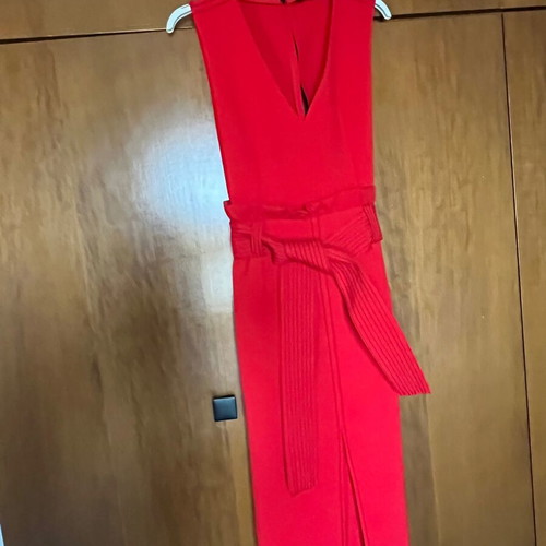 Zara dress red with black details like new