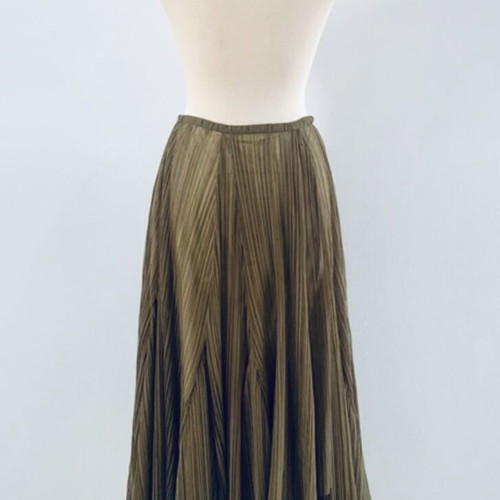 Dyens + Fotinaki midi skirt, khaki, medium