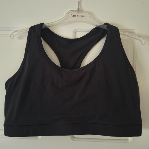 H&M Black Sports Bra XL New