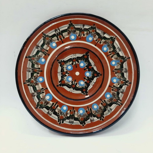Bulgarian vintage ceramic plate like new, 20 cm, handpainted