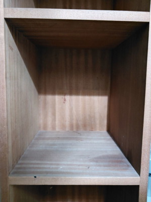 Bookshelf, height 1.85m, width 0.30m, depth 0.30m