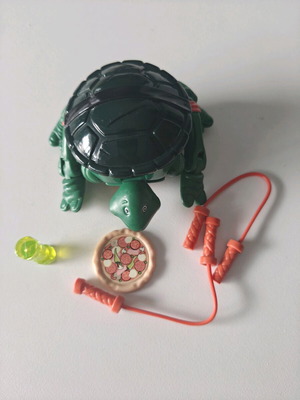 TMNT Mutatin Michelangelo vintage figure used with all accessories