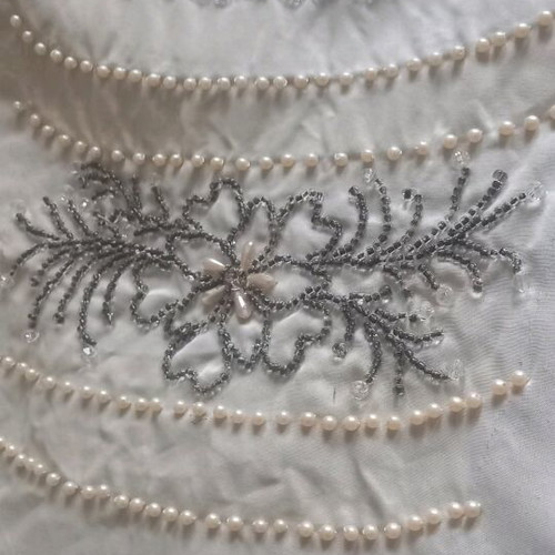 Vintage embroidered applique for dress like new