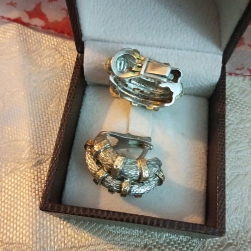 Zolotas silver-gold set 950 24k used, hammered