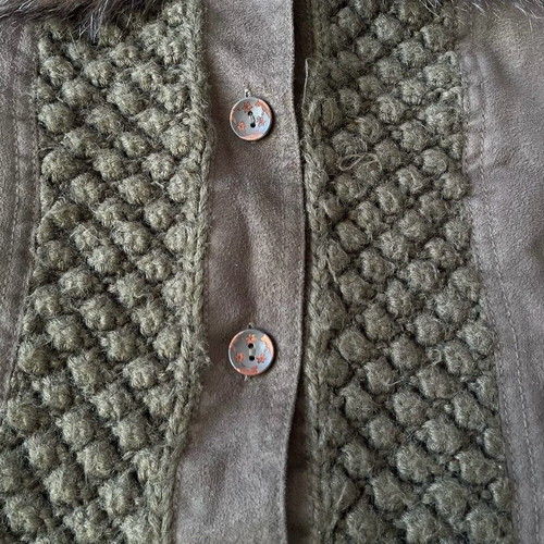Fur brown vest used