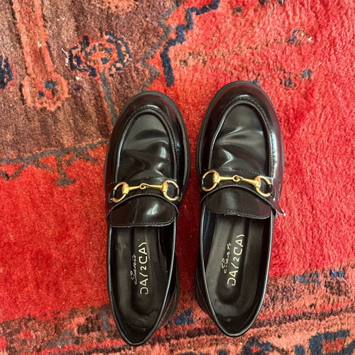 Sante leather loafers like new, size 39, black