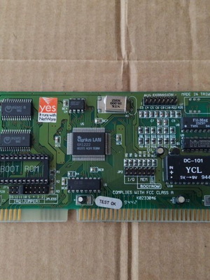 Genius LAN K0233046 16-bit ISA Network Adapter Card like new