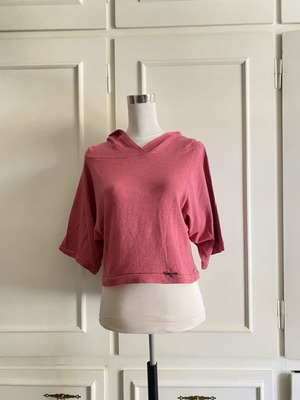BSB Crop Hoodie Small Relaxed Fit Like New Pink Coral