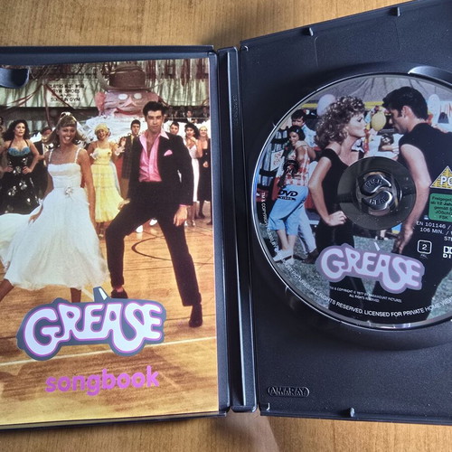 Grease DVD like new with original songbook