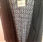  Nidodileda Vintage Leda Κιμονό μαύρη δαντέλα ή λευκή δανδέλα με τη ζώνη του / Nidodileda vintage black lace kimono with belt