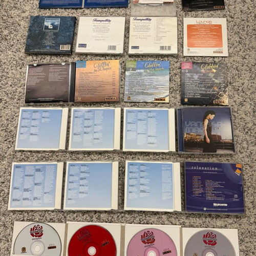 Chillout, Lounge and Relaxation CD collection of 24 like new, pack