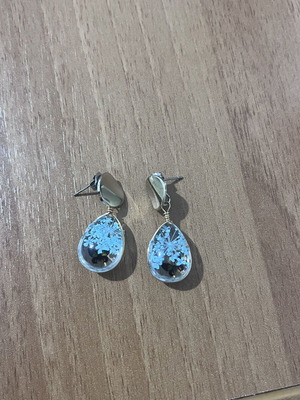 Stainless Steel Dangling Earrings like new, almost unworn