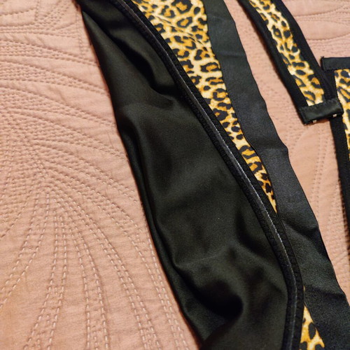 Strapless bra plus size 4XL new, animal print leopard design