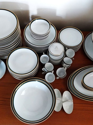 Πλήρες σερβίτσιο πορσελάνης Fine Bohemian China Czechoslovakia EPIAG DF 112 τμχ σαν καινούργιο