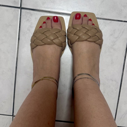 Stradivarius flat beige nude sandals mules like new, size 37