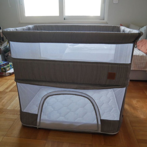 Bebe Stars Side to Side Plus 2in1 Baby Cot with Coconut Mattress like new
