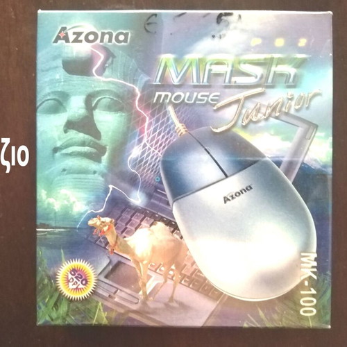 Azona Mask Junior MK100 PS2 ball mouse 520dpi blue, new
