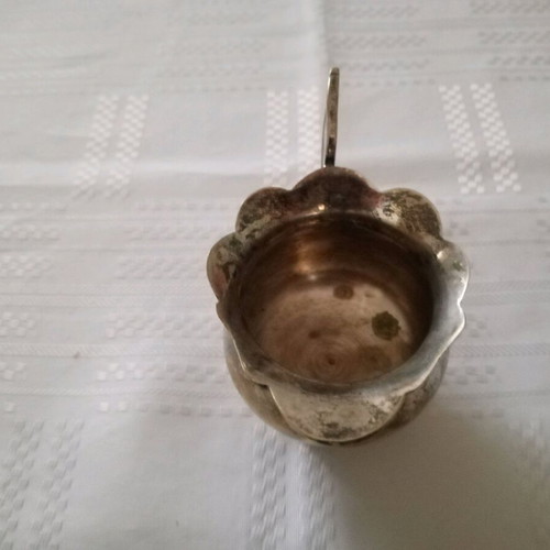 Silver-plated vintage Granny's milk jug used
