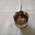Silver-plated vintage Granny's milk jug used