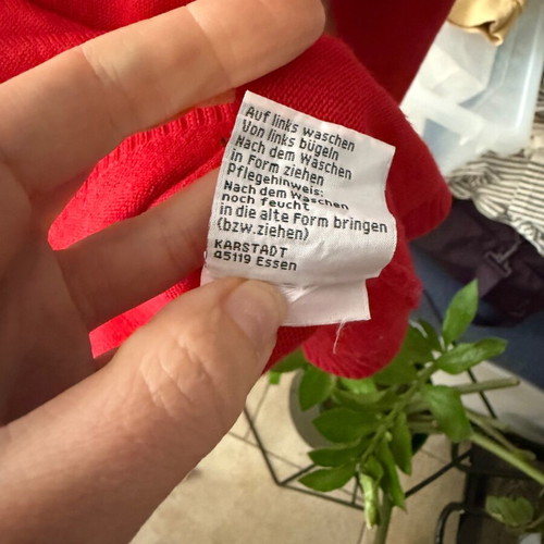 Adagio wool red sweater like new, size S and M