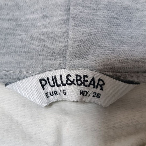 Pull & Bear gray hoodie used, size S