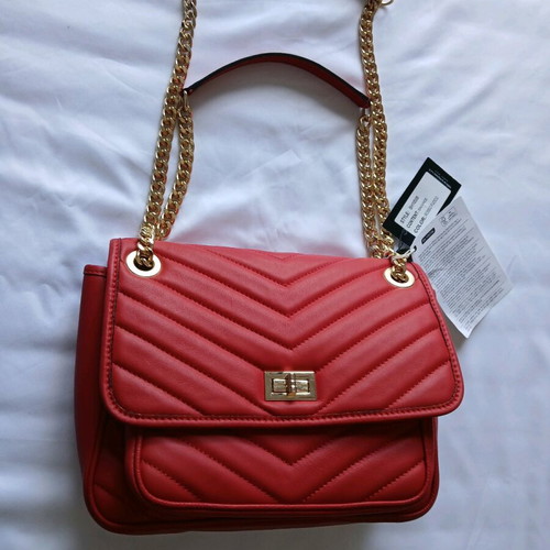 A.BELLUCCI shoulder bag new, red, Italian origin