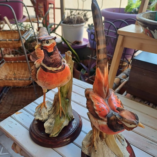 Decorative pheasant set used