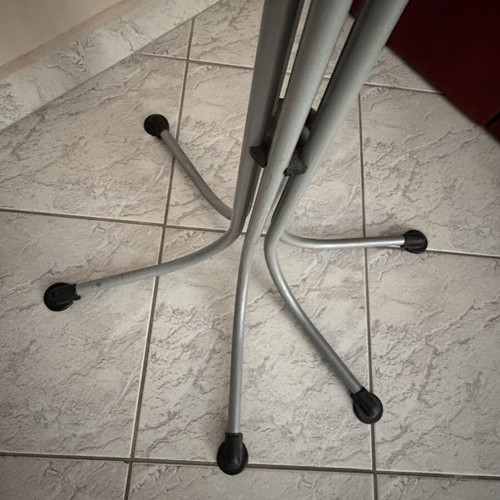 Coatrack like new in shades of gray, light brown and black, height 1.70m
