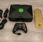 Original Xbox console with EvolutionX dashboard, used