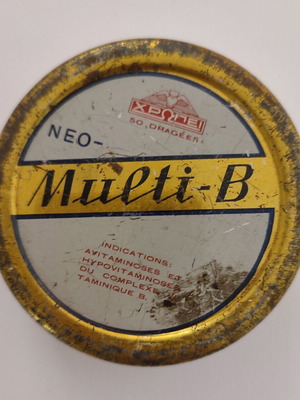 Chropei Neo-Multi-B vintage tin box, 1960s