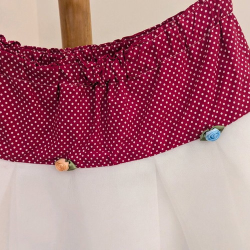 Underskirt petticoat like new, white and red