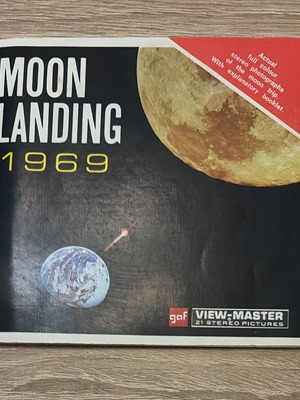 View-Master 3D Moon Landing 1969 set like new, NASA Apollo
