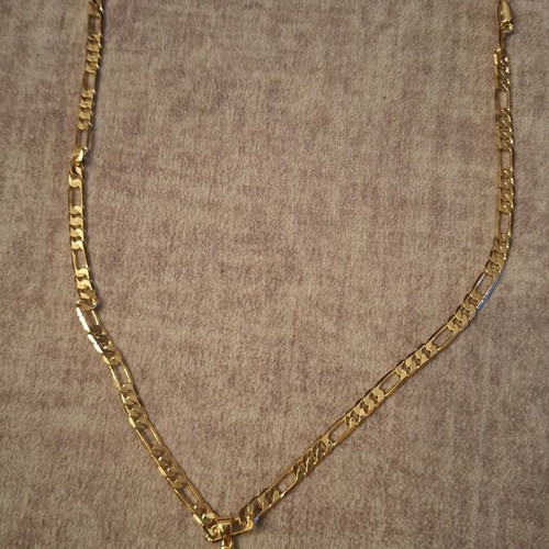 Cross Silver 925 gold plated 18K new, 21g, 60.9cm chain