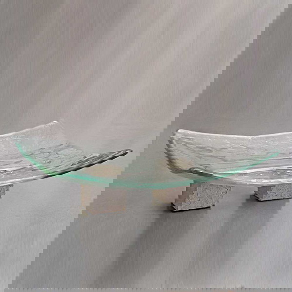 Τετραγωνη πιατελα Glass studio