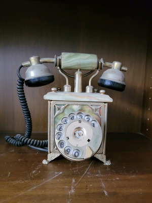 Μαρμάρινο vintage τηλέφωνο μεταχειρισμένο