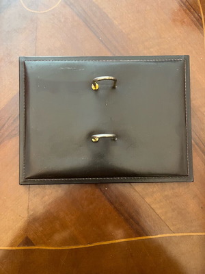 Leather diary holder like new for desktop