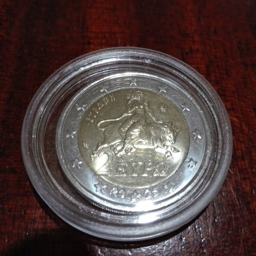 Greek 2 Euro coin unc new