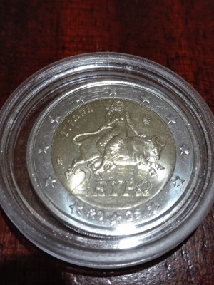 Greek 2 Euro coin unc new