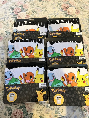 Παιδικό T-Shirt Pokémon καινούργιο, διάφορα μεγέθη, άσπρο