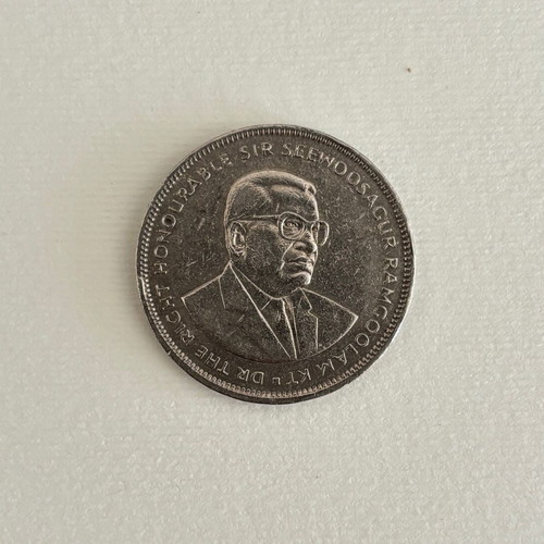Coin 5 rupees Mauritius 1991 used