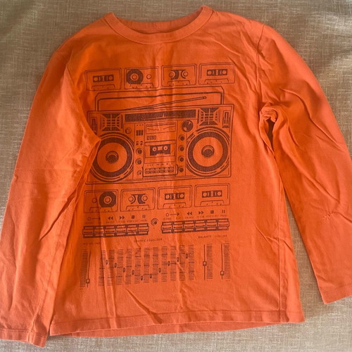 Gap thin long-sleeve shirt used, orange, size medium
