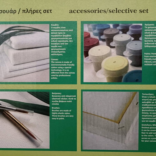 Painting kit new with numbered pieces on 40x50 canvas