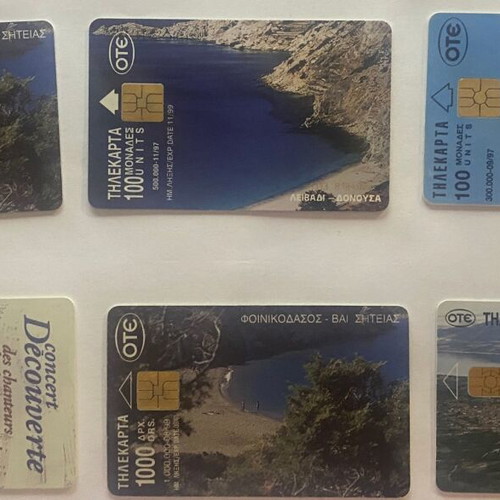 Collectible phone cards like new, pack of 12 euros