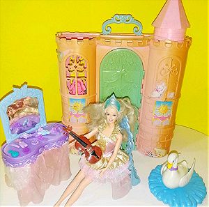 Barbie of Swan Lake castle Fantasy Playset 2003 & doll πακετο
