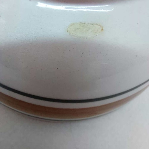 Handmade small ceramic bowl Rhodos-Lindos used 5x10.5cm