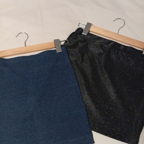 Set of 2 mini skirts H&M and L&S like new, size XS/S