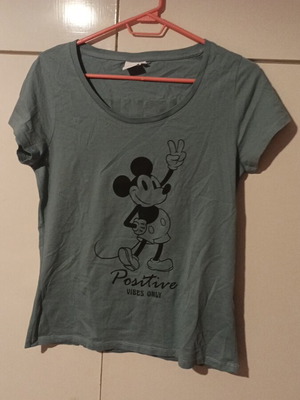 Disney Mickey women's T-shirt, size M, blue